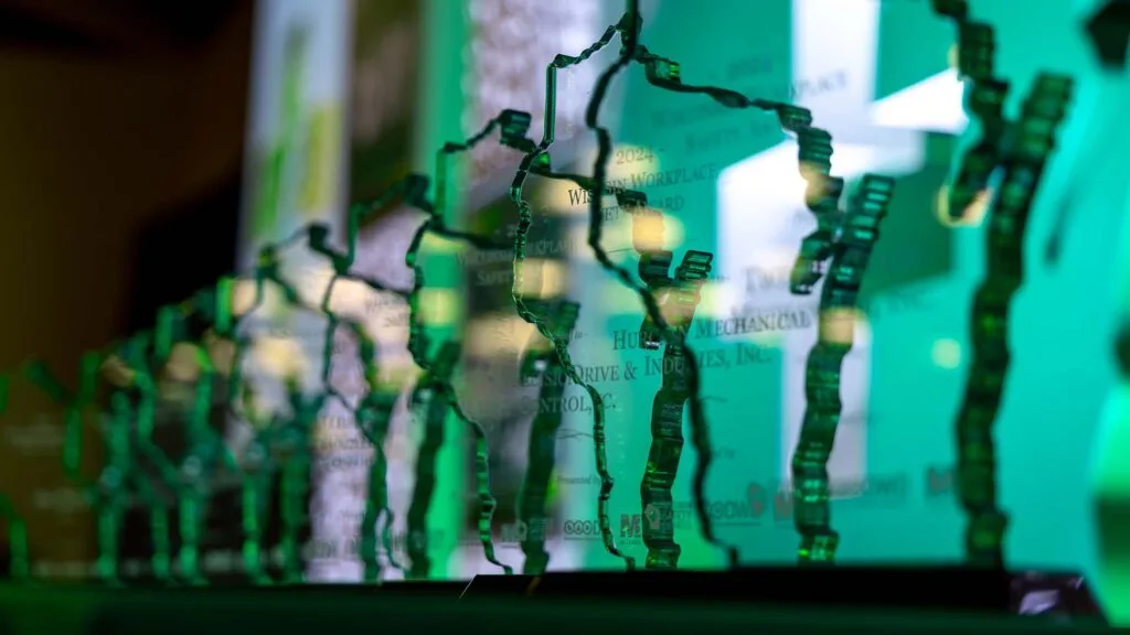 Close up of Wisconsin Safety Council Safety Awards