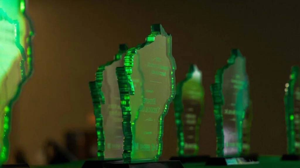 Close up of Wisconsin Safety Council Safety Awards