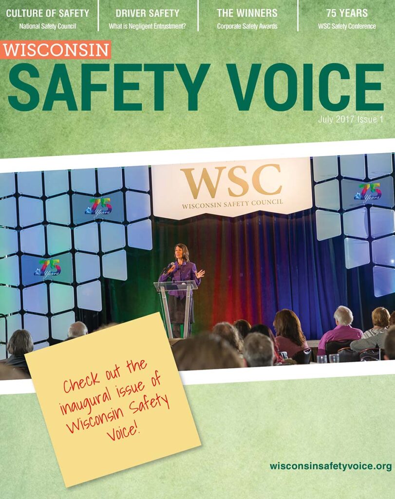 Wisconsin Safety Voice Cover July 207 Issue